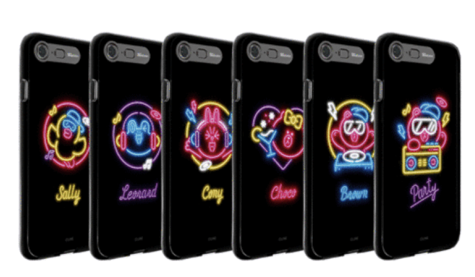 iPhone 8 Plus Line Friends Neon Light Up Case