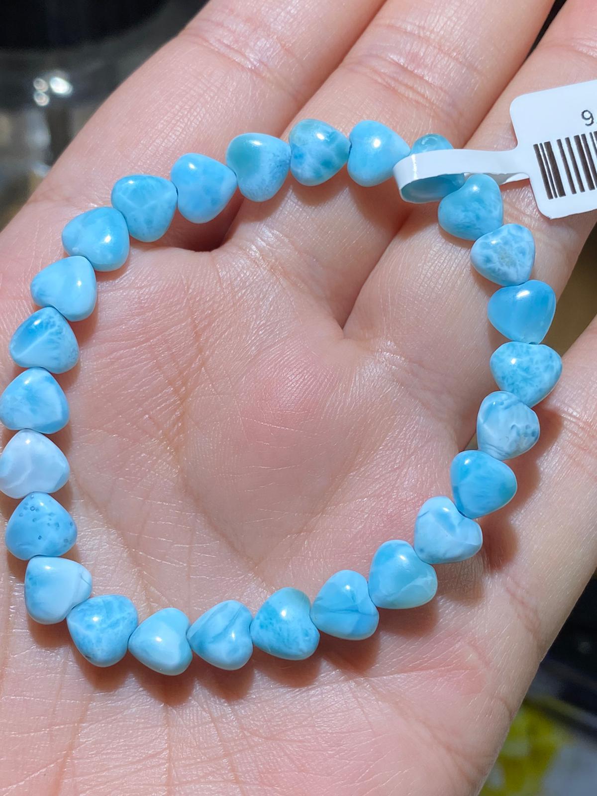 海紋石心心手串