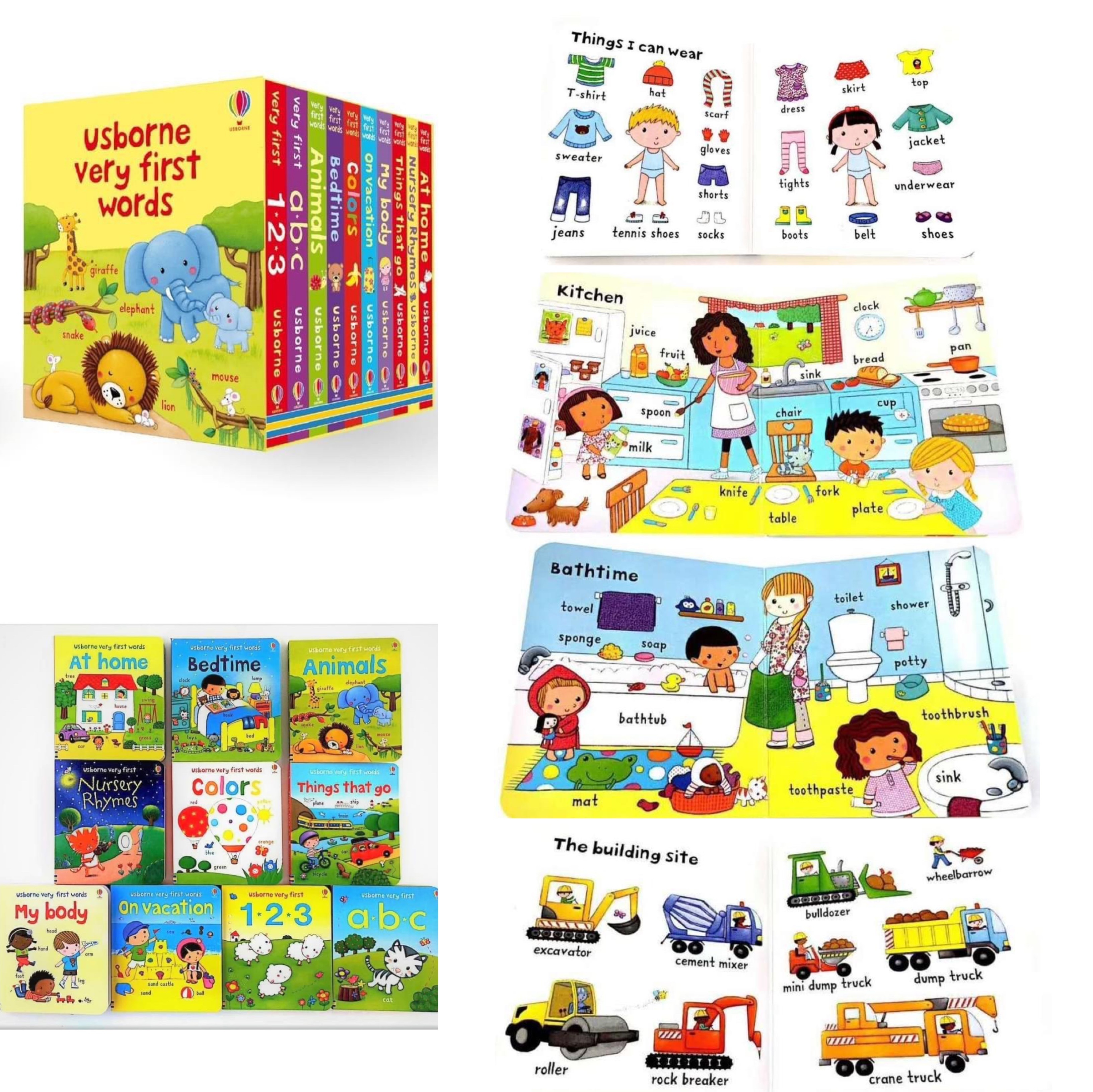 🇬🇧英國出版Usborne Very first words硬卡圖書📕📘📗