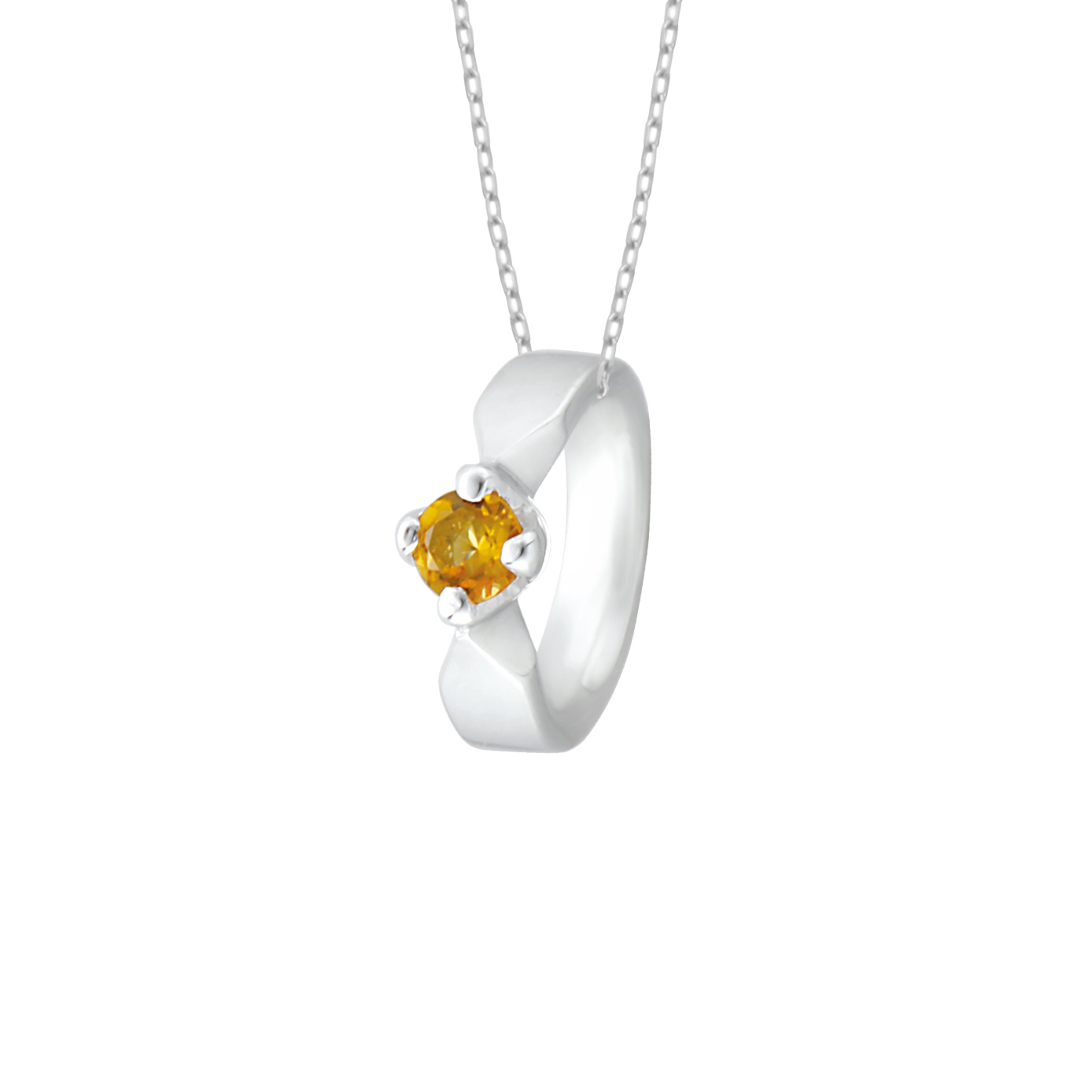 日本Johnny & Rover little lovebird 10K白金托帕石吊墜