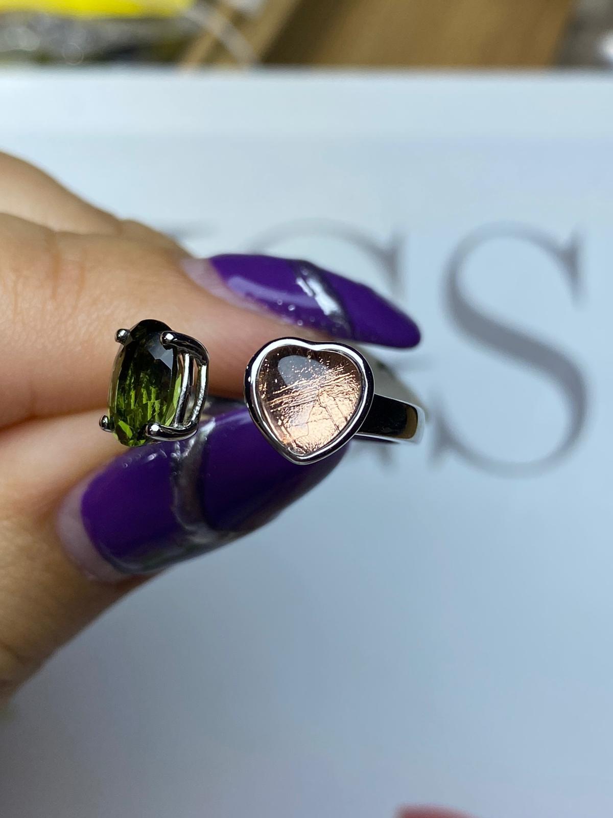 捷克天鐵雙隕戒指