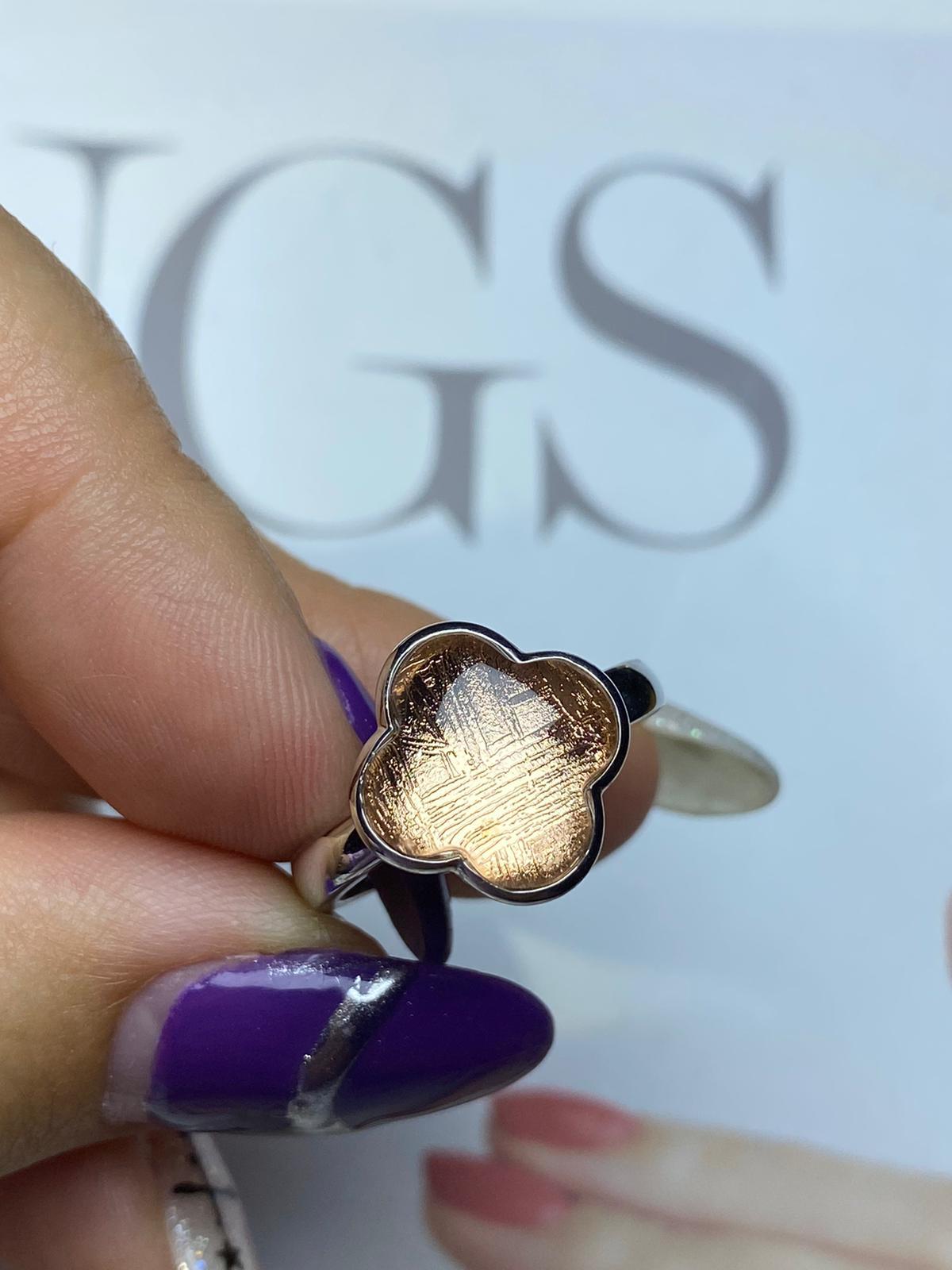 天鐵大四葉草戒指