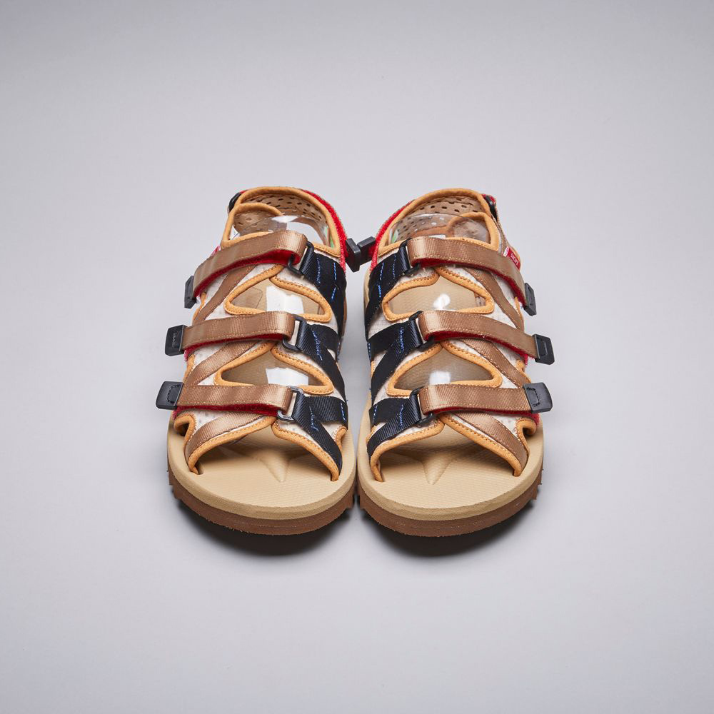 [出清商品售出無退換] SUICOKE ZIP-3AB OG-229-3AB 沙色 鋸齒 魔鬼氈 涼鞋 抗菌內裡【SK212293ABBE】