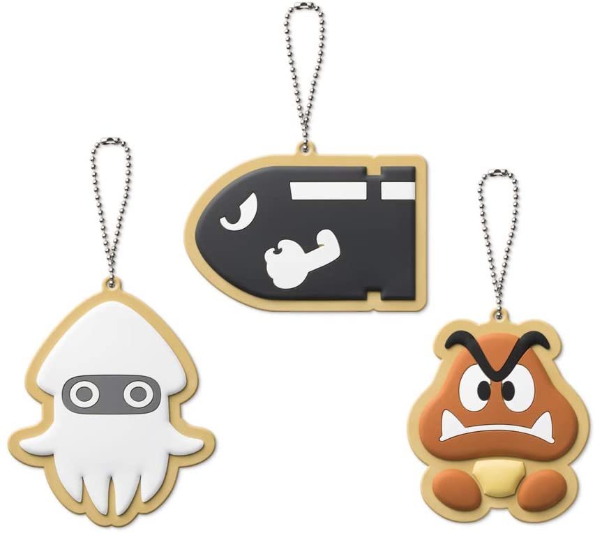 任天堂官方代理周邊 超級瑪利歐 Home&Party 軟膠吊飾（炮彈刺客）（魷魷）（栗寶寶）全三種