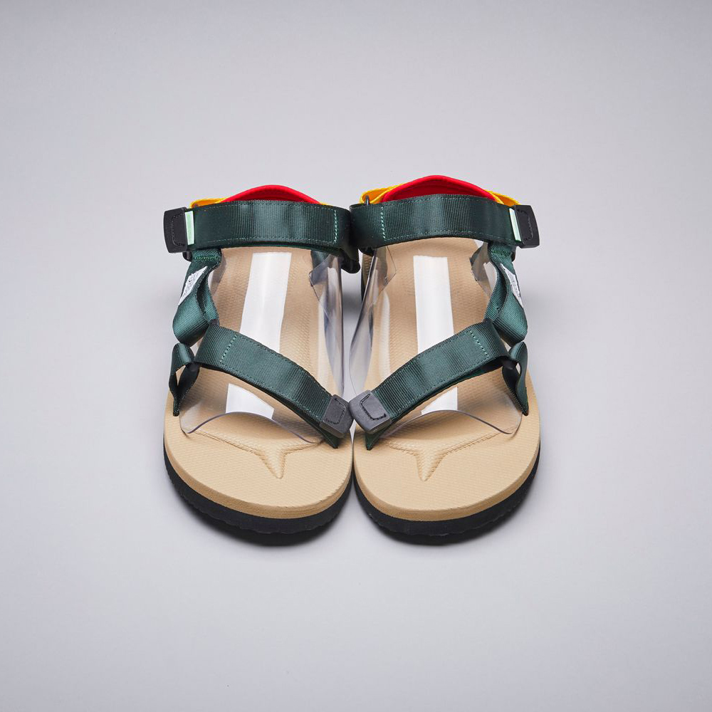 [出清商品售出無退換]  SUICOKE DEPA-CAB OG-022CAB 綠沙 抗菌內裡 尼龍 魔鬼氈 涼鞋【SK21022CABGB】