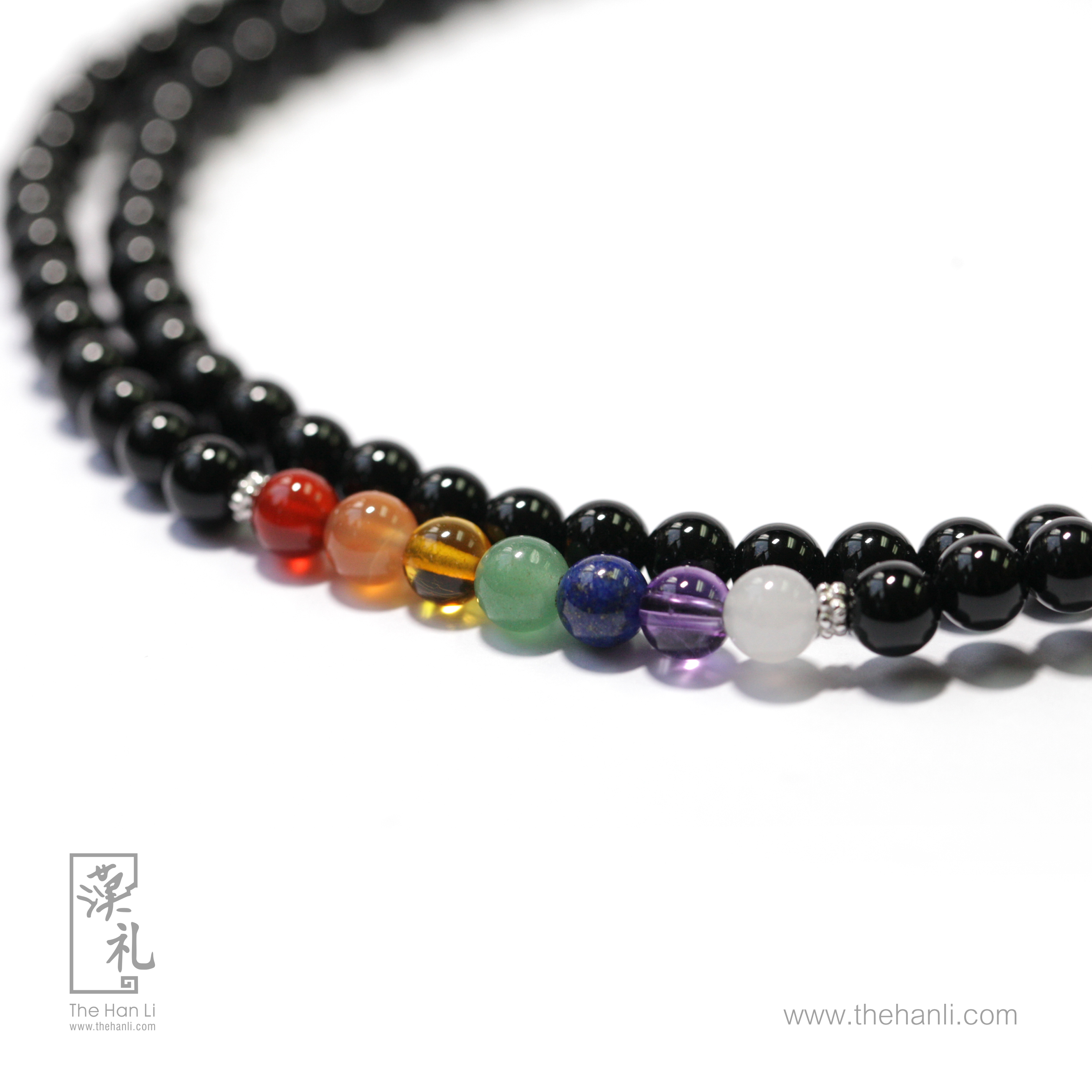 6mm 七輪黑瑪瑙手串 (108顆)