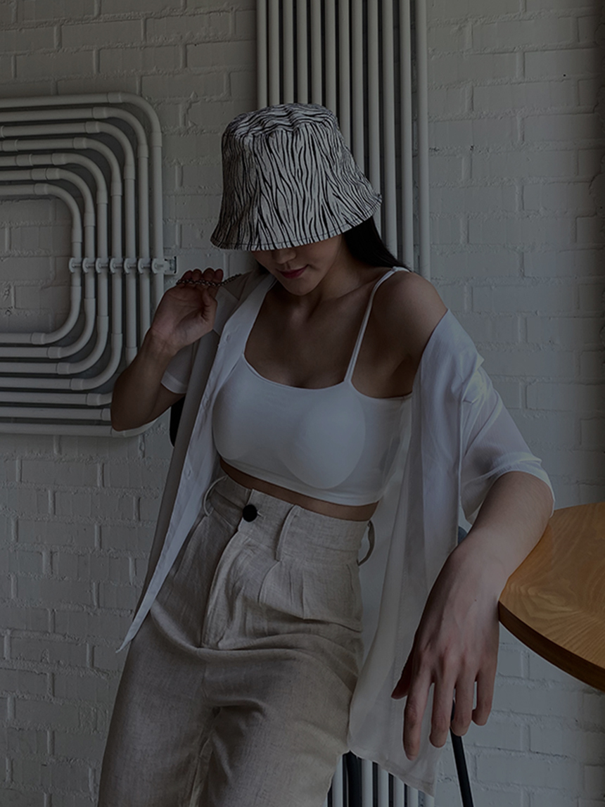 附胸墊可調肩帶抹胸小可愛*4色