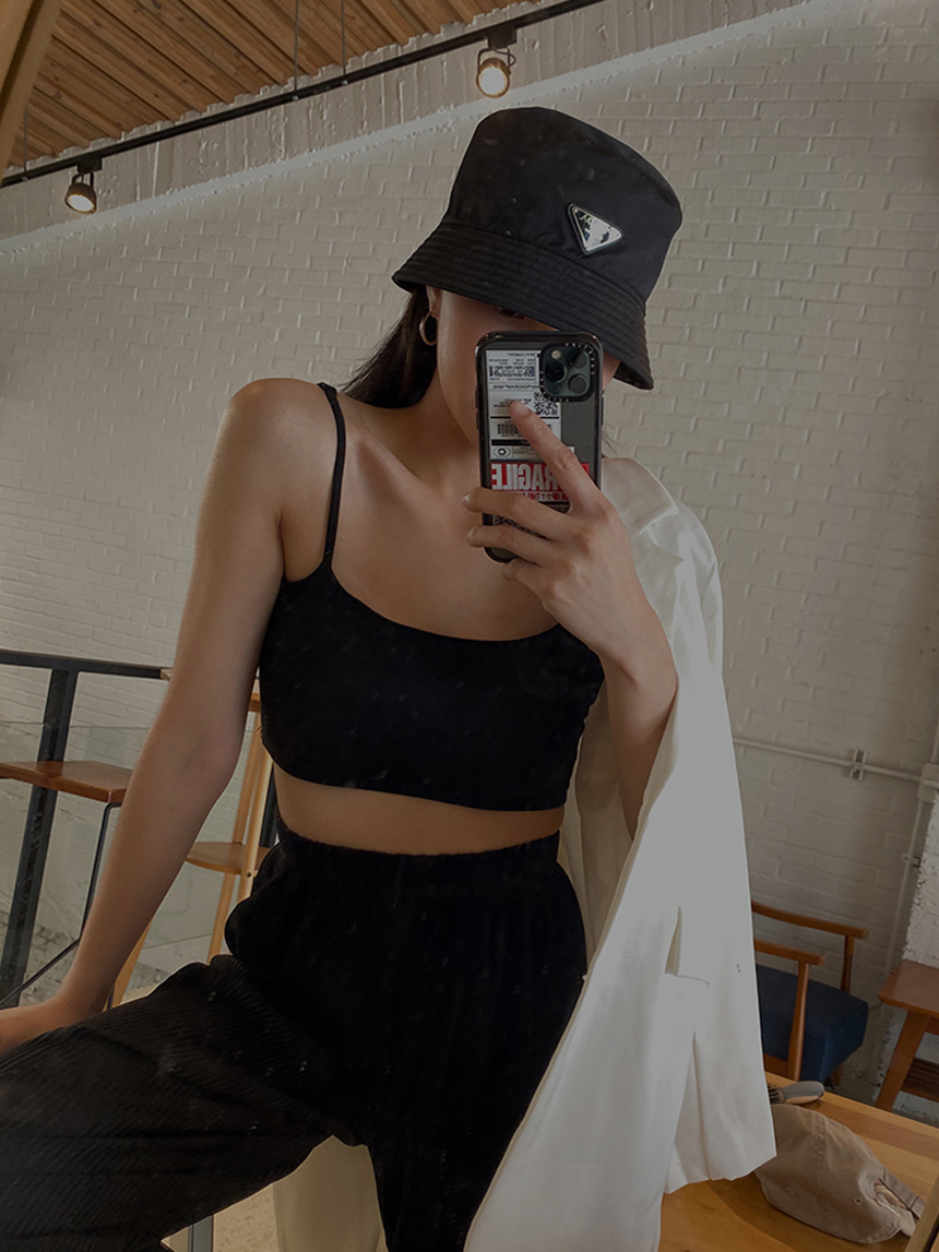 附胸墊可調肩帶抹胸小可愛*4色