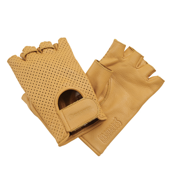 DEGNER TG-28 駝 半指 皮手套