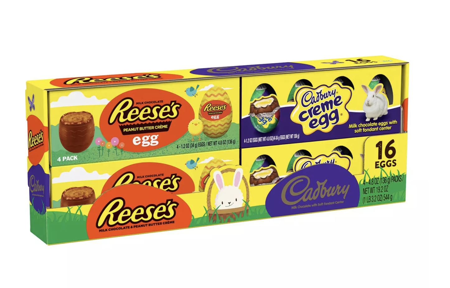 Reese's and Cadbury Milk Chocolate Eggs Candy, Easter V
