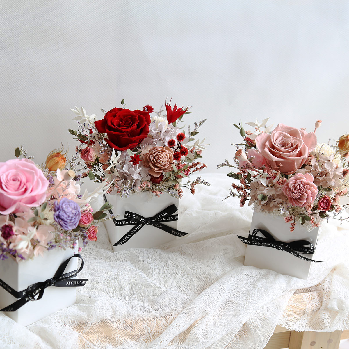 瓔珞莊園 ｜T06永生花玫瑰桌花