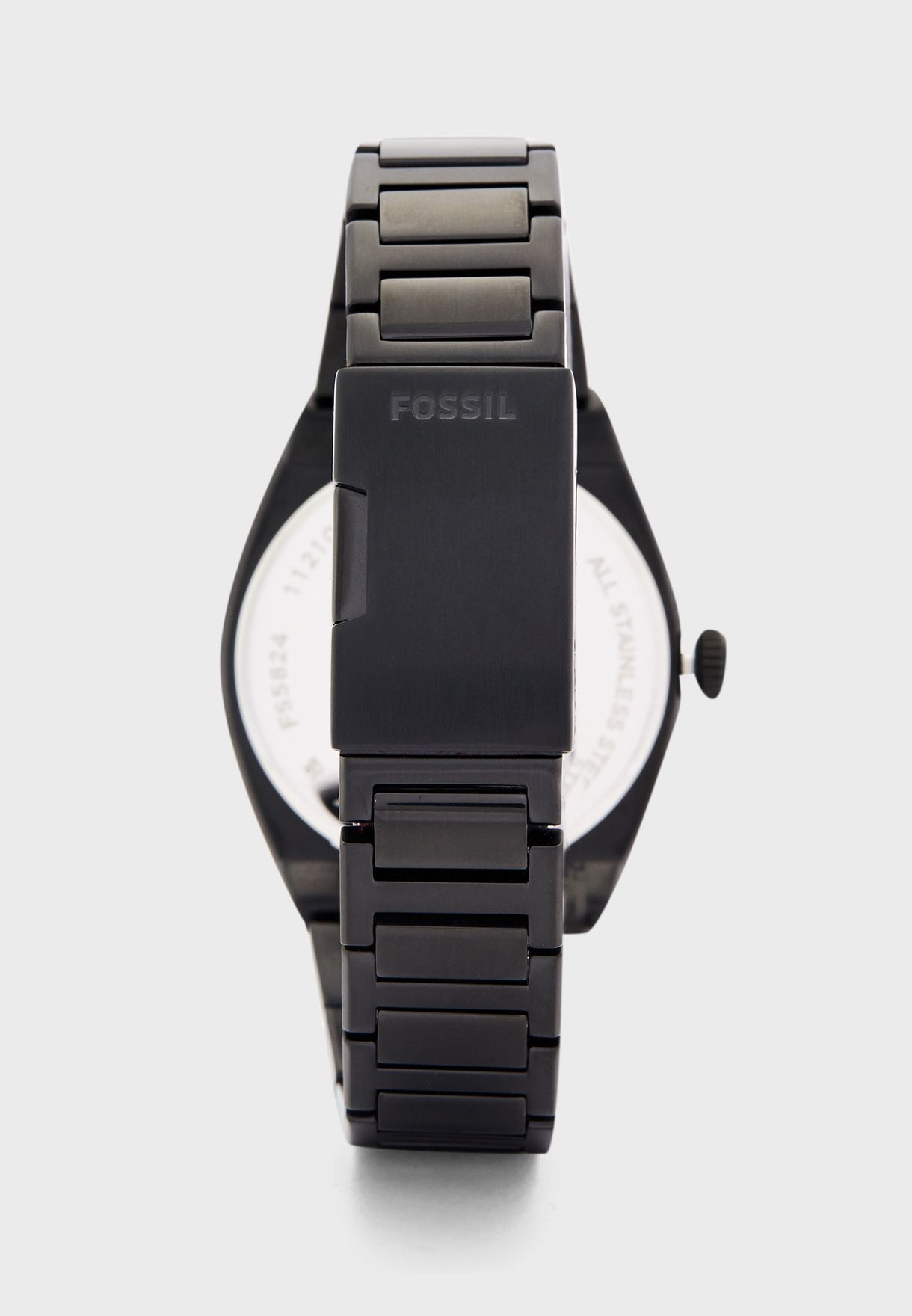 萬年鐘錶 - Fossil   簡約消光男黑運動休閒男錶  FS5824 錶徑42MM