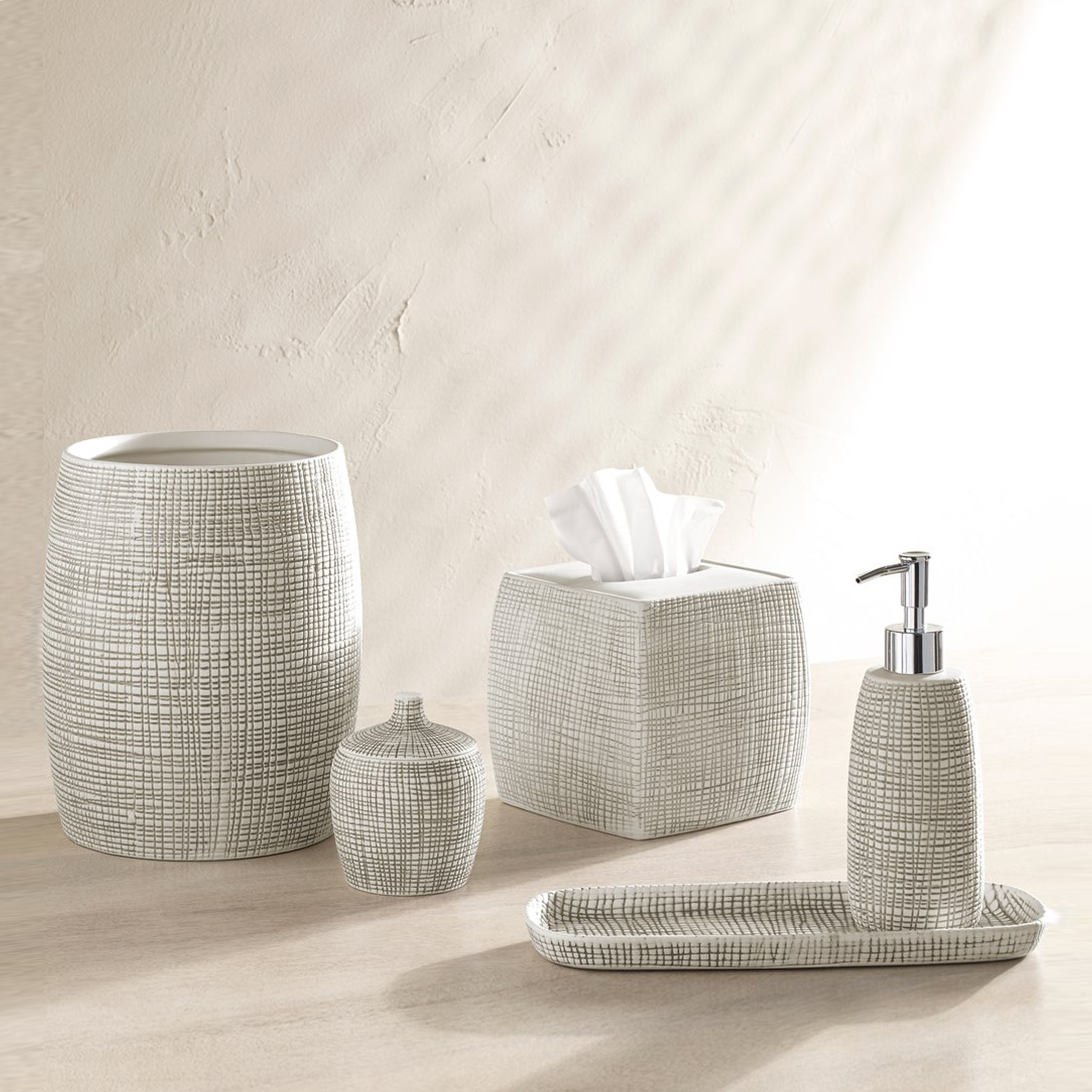 陶紋網格系列 衛浴用品