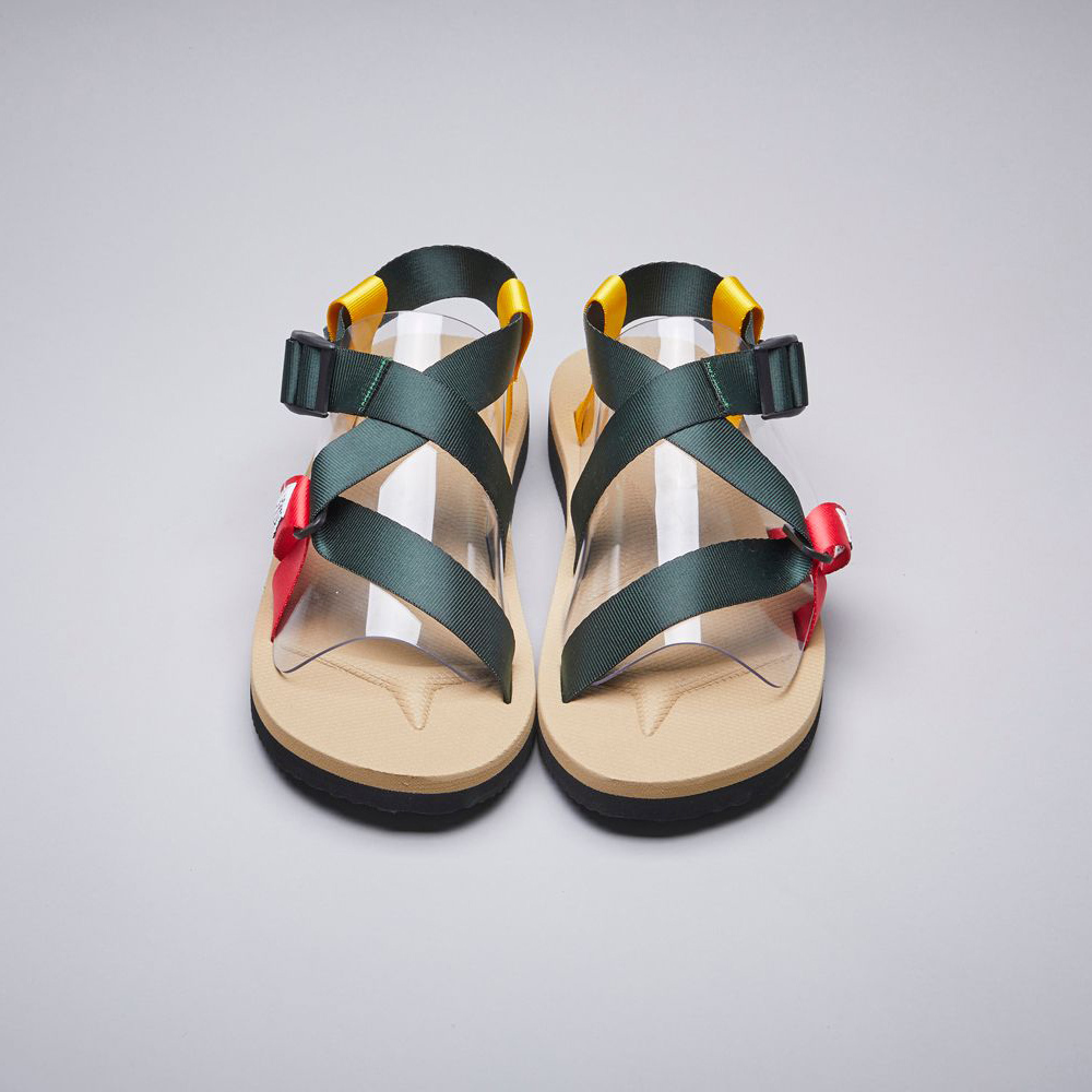 [出清商品售出無退換]  SUICOKE CHIN2-CAB OG-023-2CAB 綠沙 綁帶 抗菌內裡 涼鞋【SK210232CABGB】