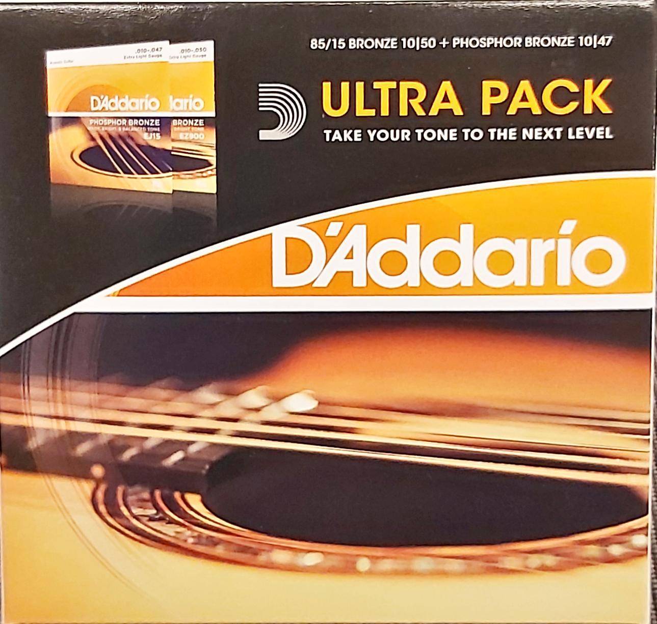 D'Addario EZ900-EJ15 Twin Pack 綜合民謠吉他弦