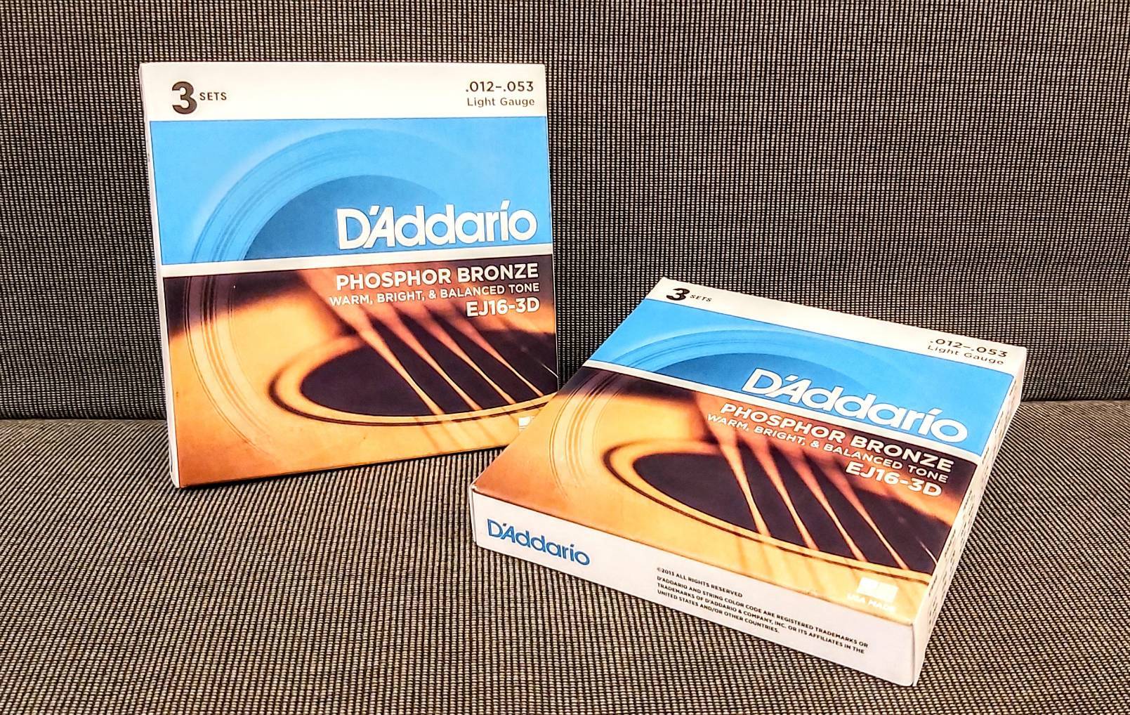D'Addario EJ16-3D 磷青銅 木吉他弦(12-53) 3套組