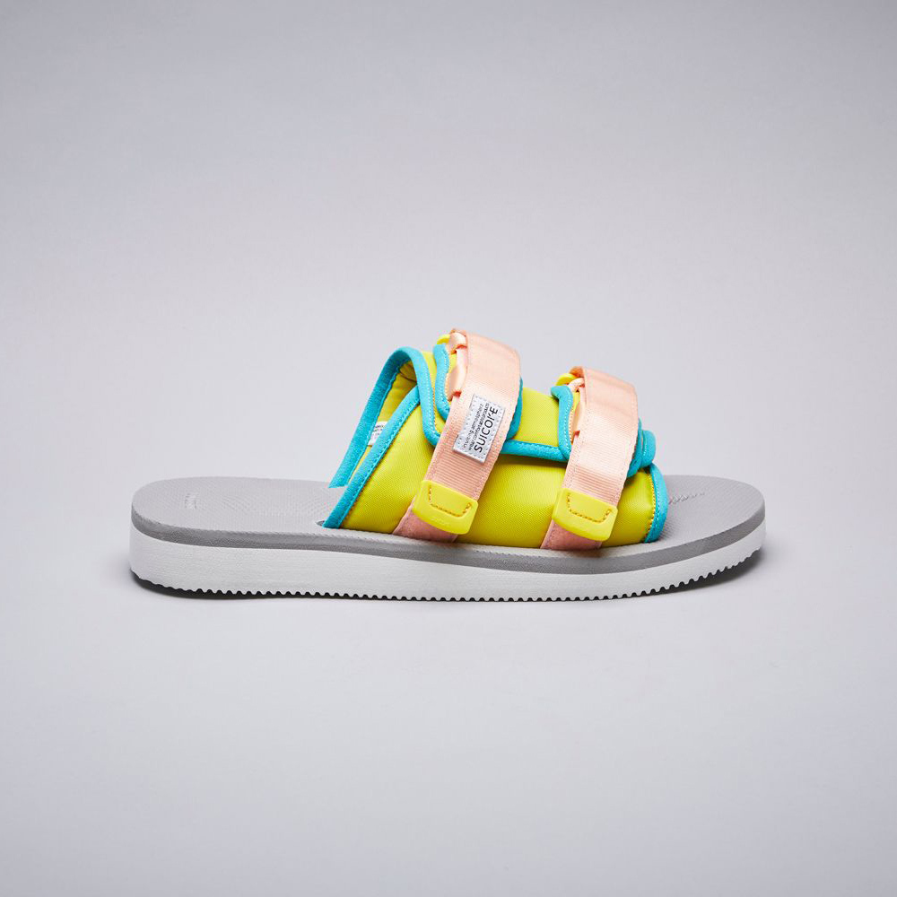 [出清商品售出無退換]  SUICOKE MOTO-CAB OG-056CAB 黃灰 拖鞋 抗菌內裡 輕量 薄款【SK21056CABYG】