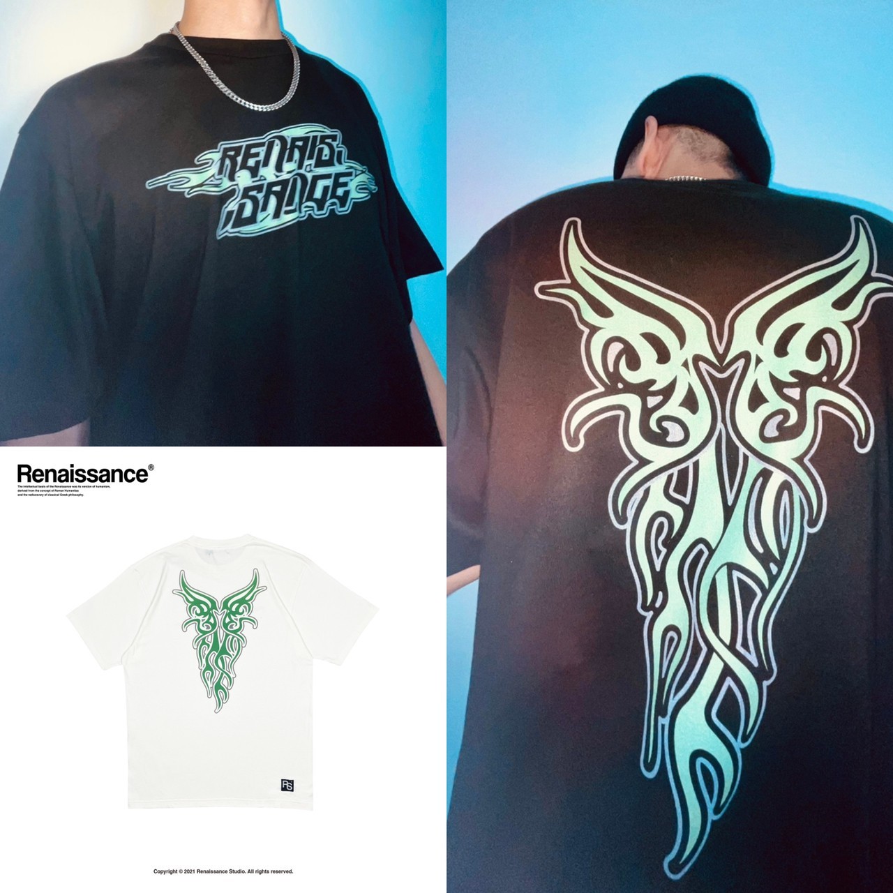 RENAISSANCE® 火焰蝴蝶 Logo短袖 T “ Flame butterfly Tee “