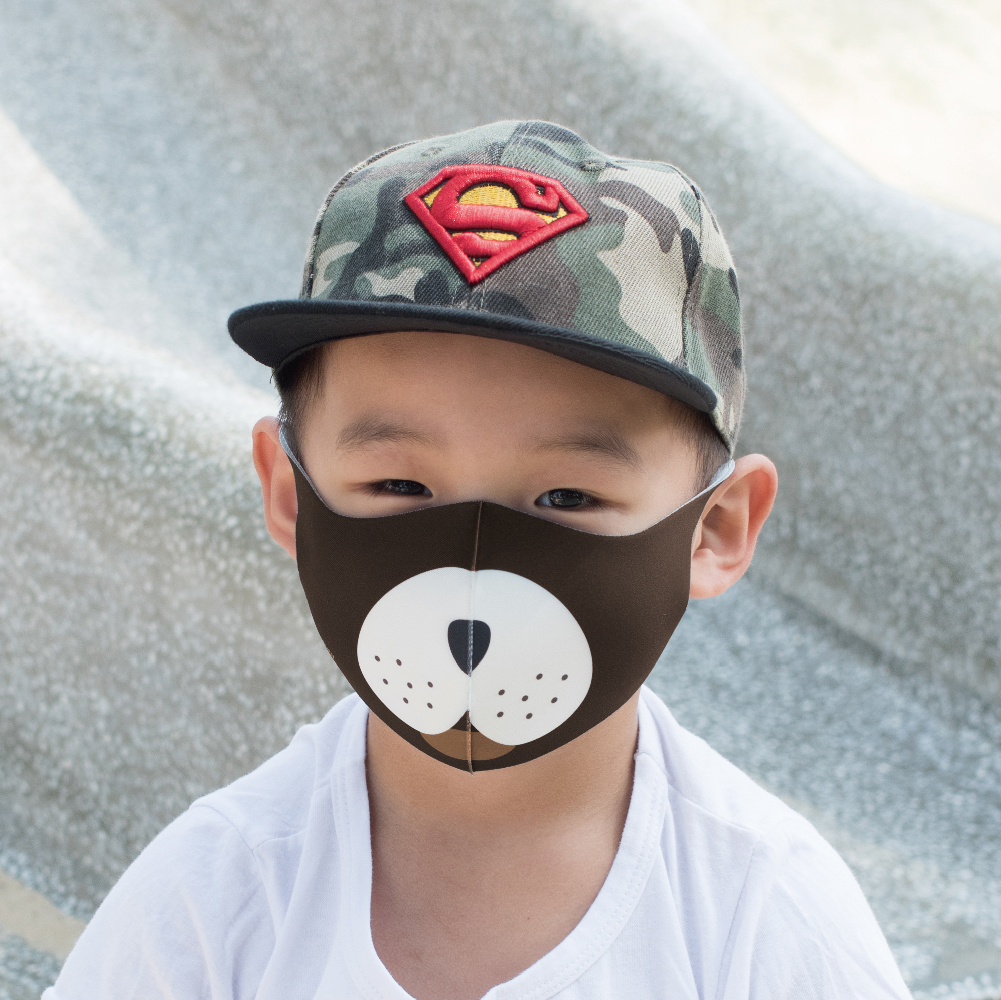 兒童款｜可可旺星人｜舒適美-3D立體透氣抗菌口罩