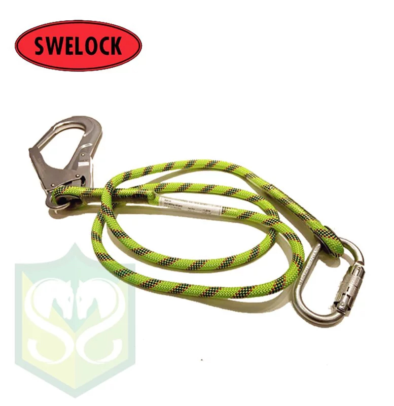 SWELOCK K619 BRAIDED LANYARD WITH 1 X LARGE SNAP HOOKS / 1 X SNAP HOOK