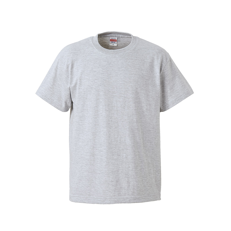 United Athle UA 5001-01 頂級柔棉5.6oz. 成人短T 白灰 3500101-005 [EW]