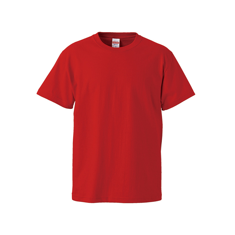 United Athle UA 5001-01 頂級柔棉5.6oz. 成人短T 紅 3500101-069 [EW]