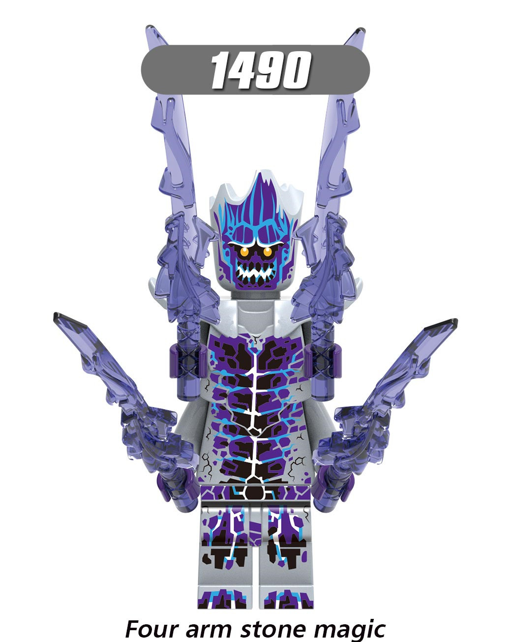 Four Arm Stone Magic World of Warcraft Minfigs Fit Lego