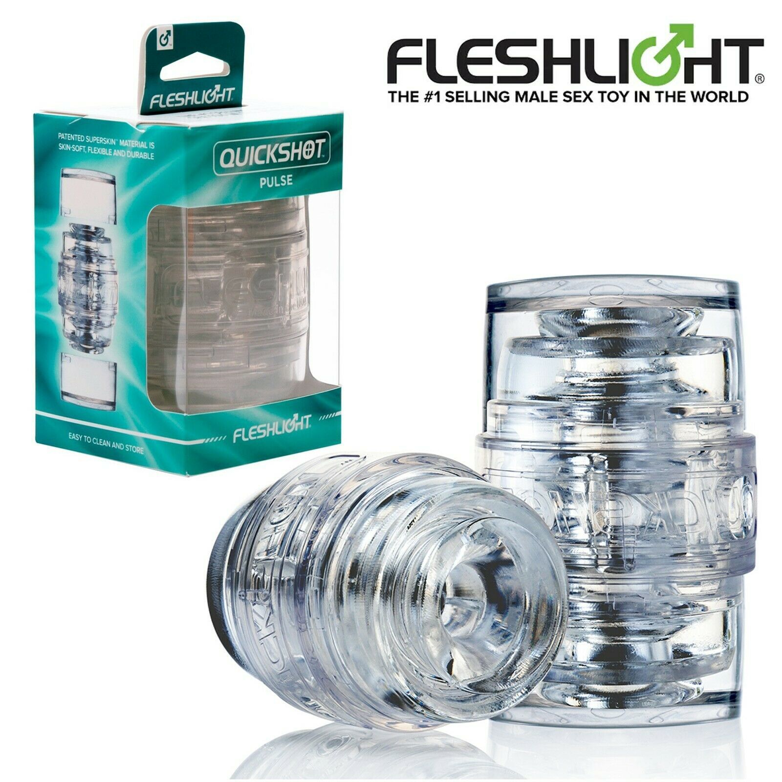 〔美國原裝進口〕Fleshlight - Quickshot Pulse 深喉模擬自慰器 (邊口交邊自慰雙重享受!!)