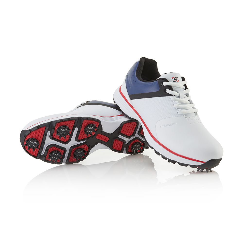 【 Stuburt 】PCT-II-SPIKED-SBSHU1125 | 英國百年高爾夫球科技防水鞋(帶防滑鞋釘) 白色