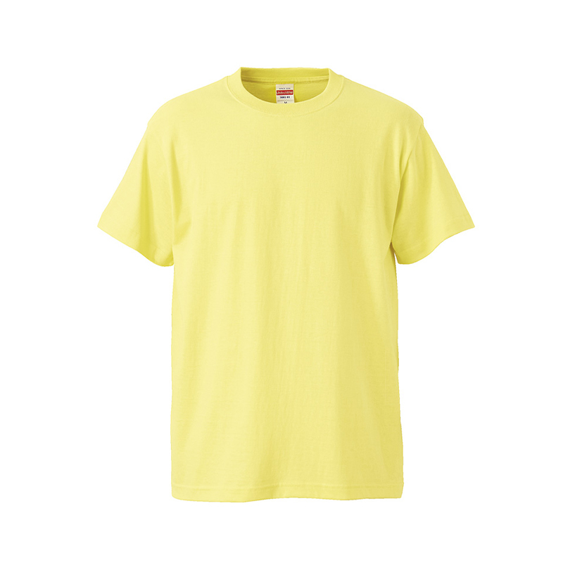 United Athle UA 5001-01 頂級柔棉5.6oz. 成人短T 淺黃 3500101-487 [EW]