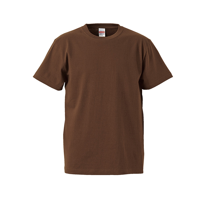 United Athle UA 5001-01 頂級柔棉5.6oz. 成人短T 深咖啡 3500101-052 [EW]