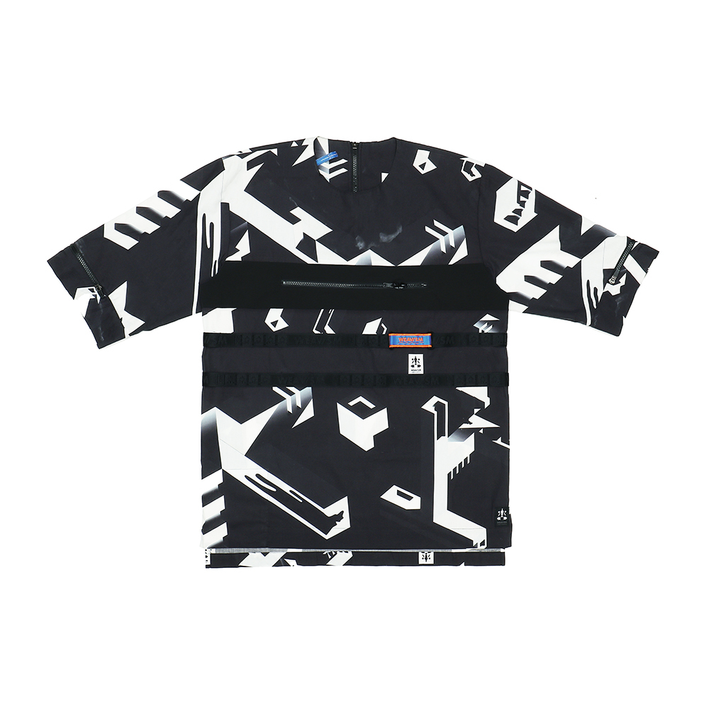 多功能中袖上衣 - 炎上