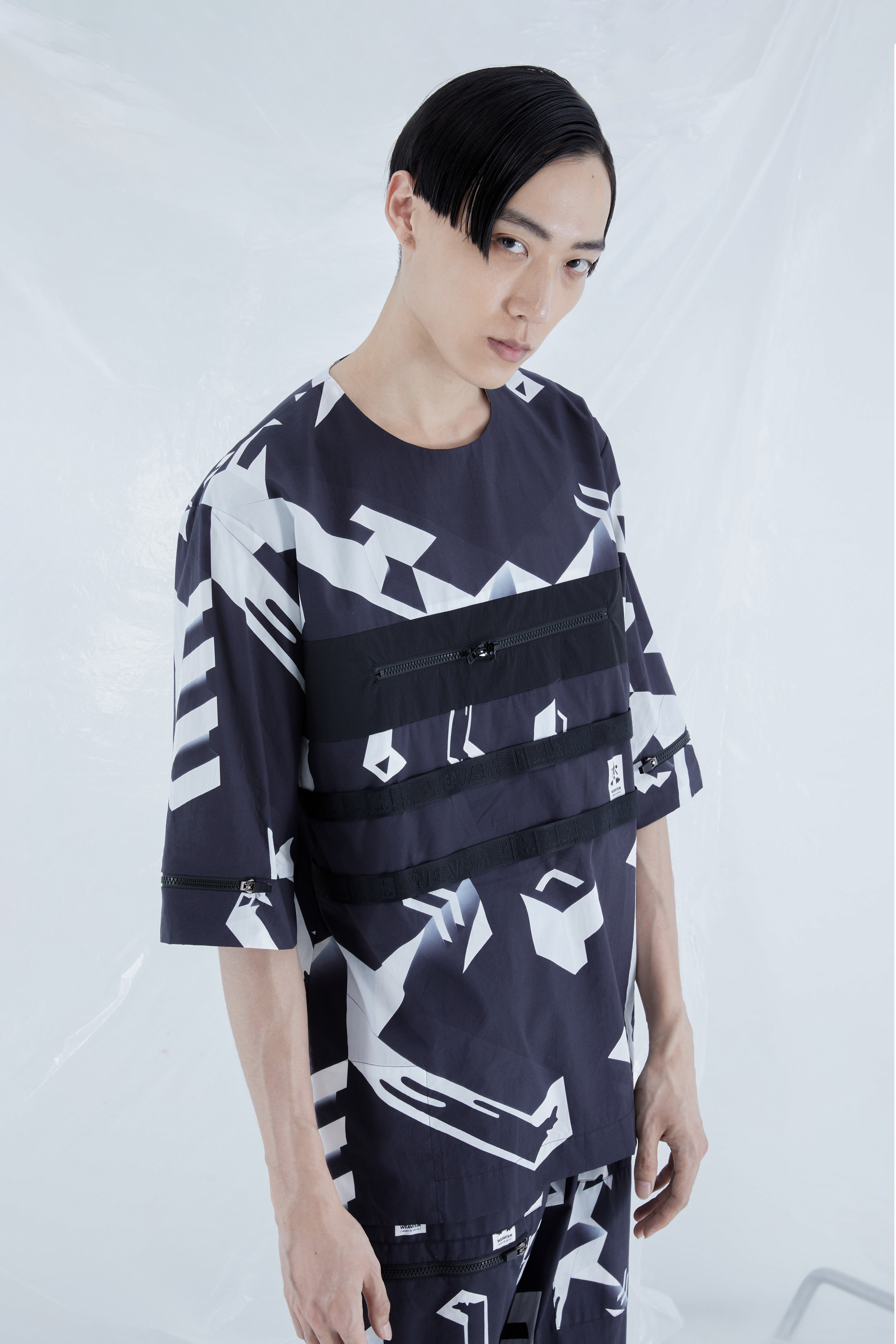 多功能中袖上衣 - 炎上