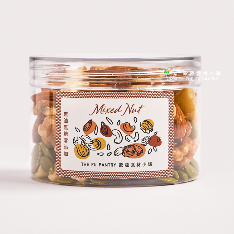 低溫烘烤原味綜合堅果Roasted unsalted mixed nuts