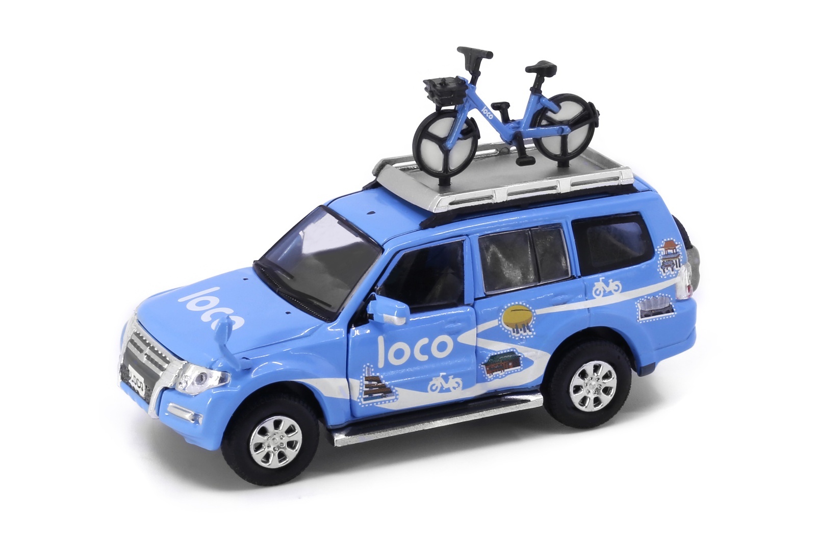 Tiny 微影 城市 128 合金車仔 - 三菱 Pajero Loco Bike