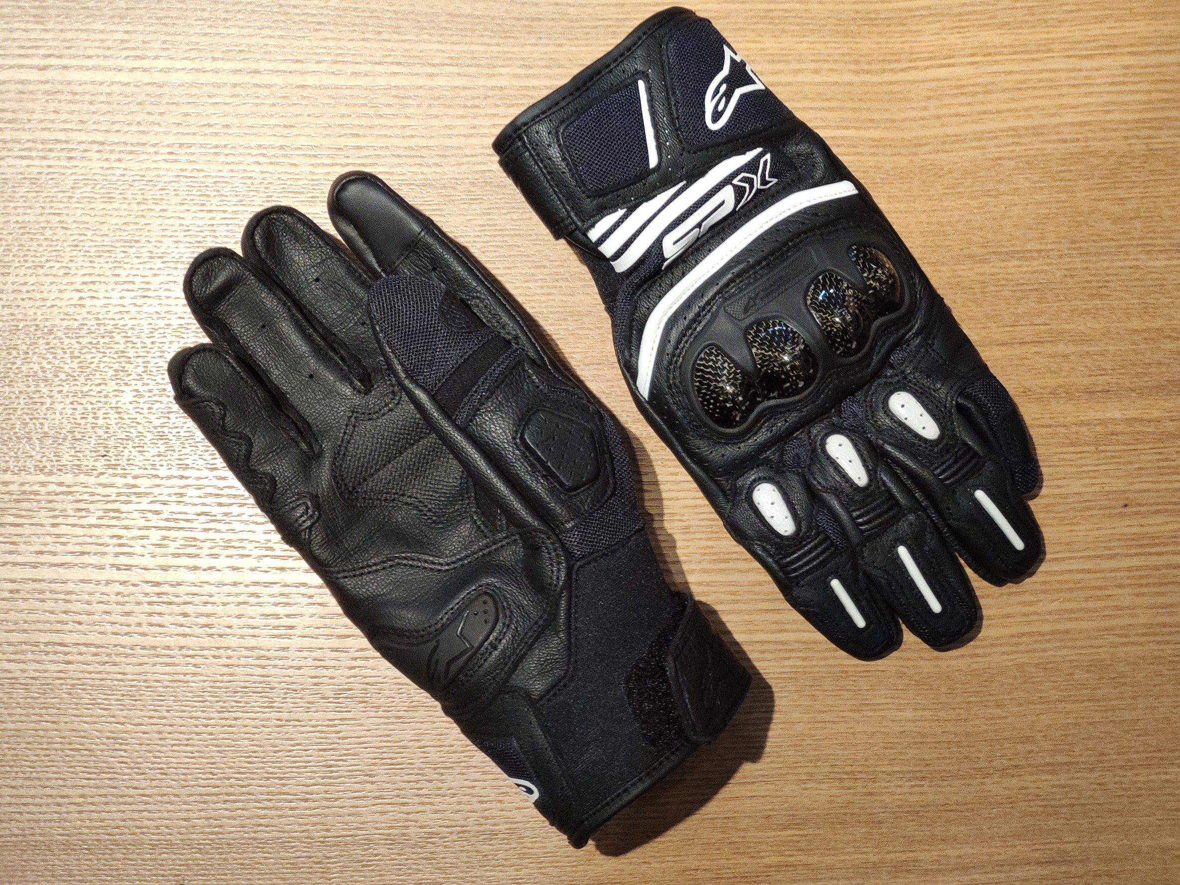 ALPINESTARS SPX AIR CARBON V2 BLACK 黑 皮布手套