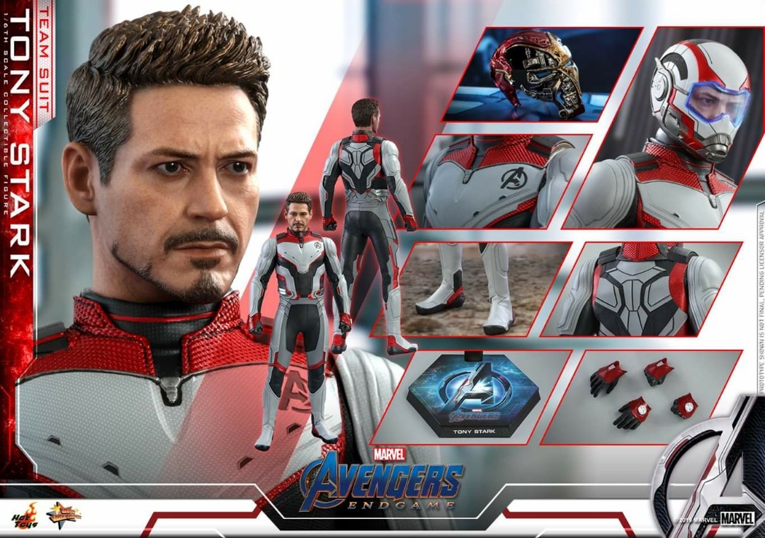 HOT TOYS MMS 537 AVENGERS : ENDGAME – TONY STARK (TEAM SUIT)