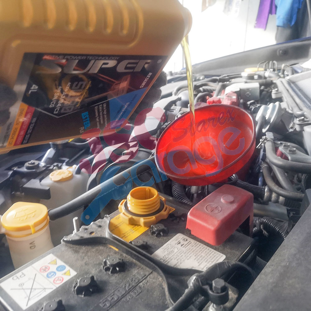 super ester plus 5w30 motor oil subaru impreza wrx sti ej20 jsc starex garage
