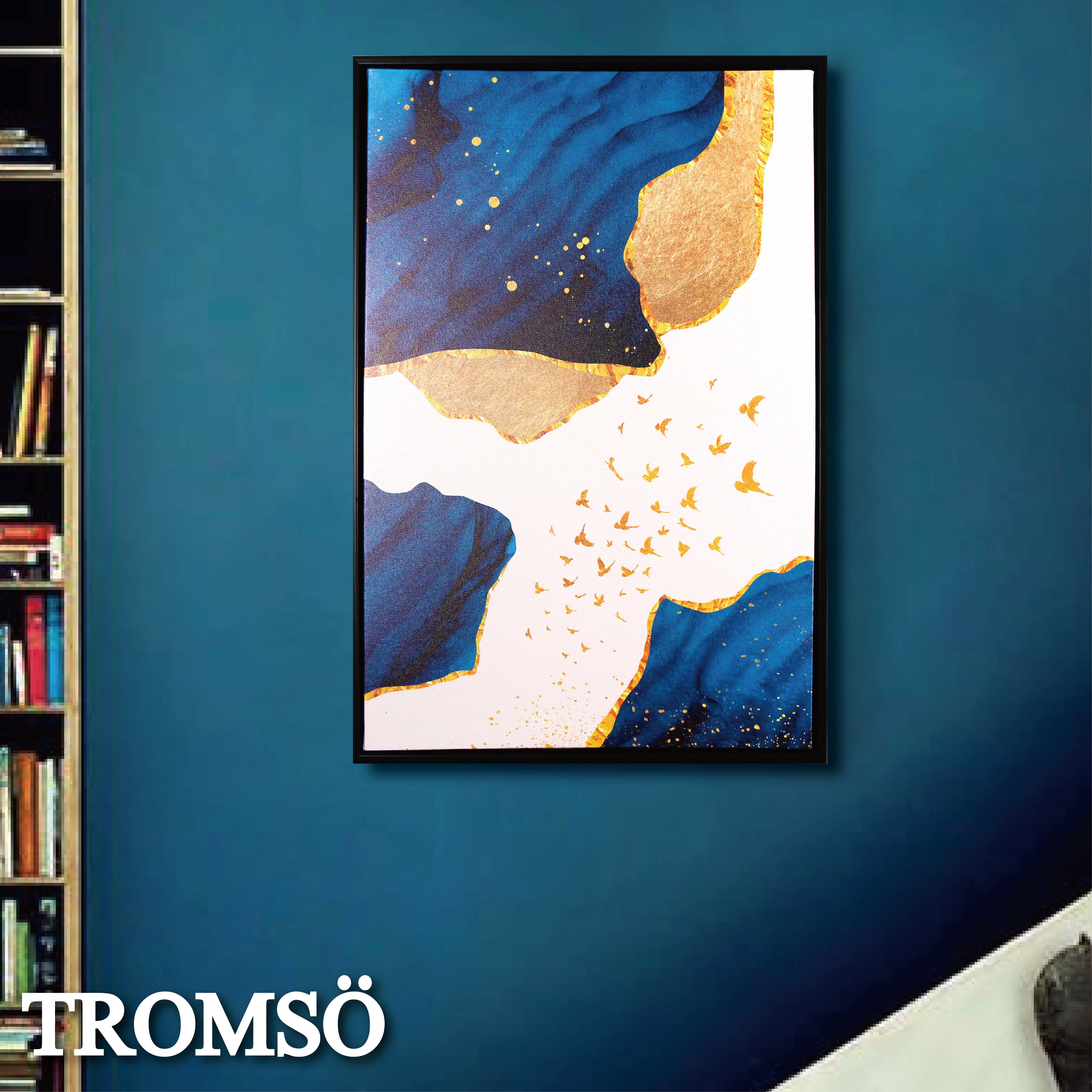 北歐時代風尚有框畫-峽頂鉑金WA165