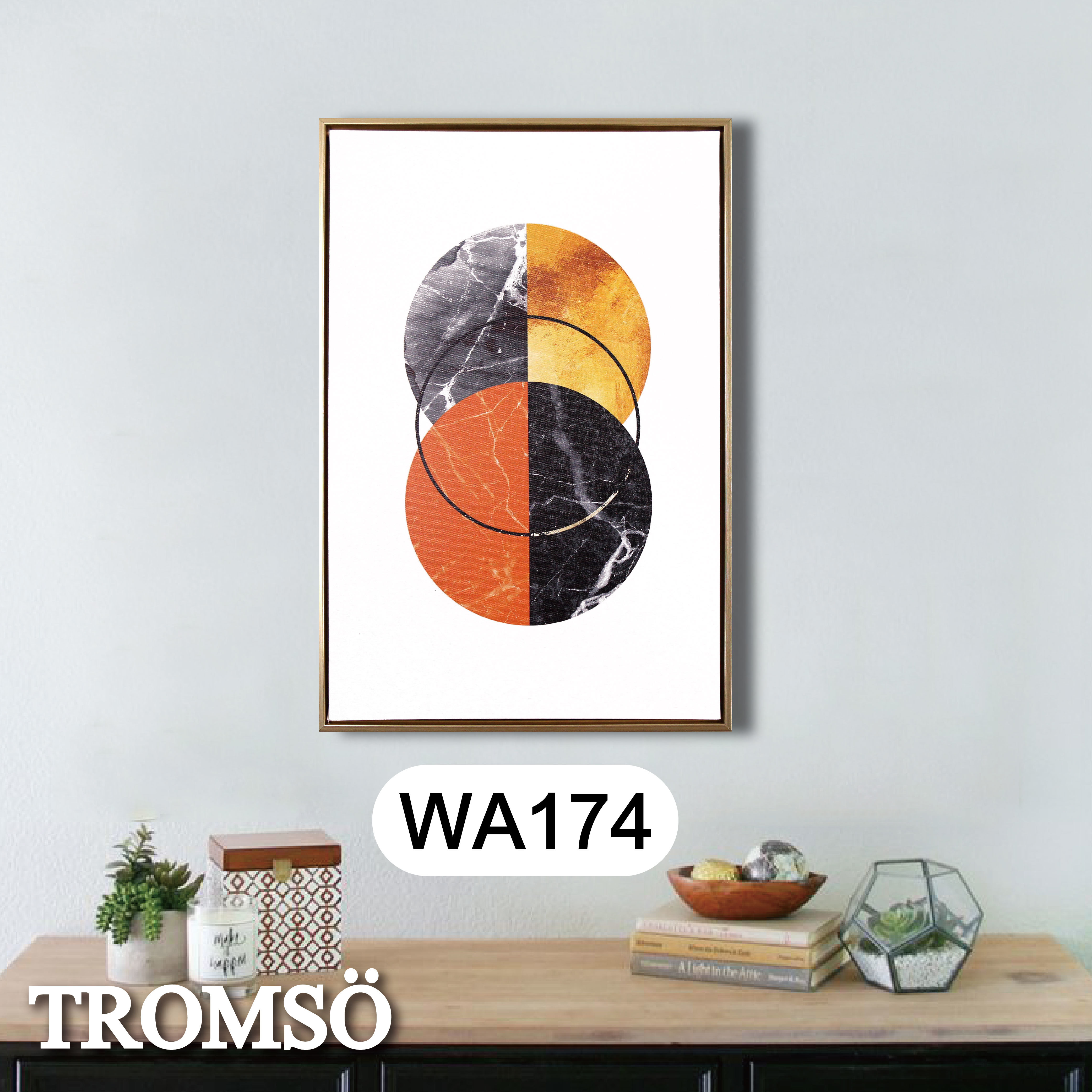 北歐時代風尚有框畫-日月晨環WA174