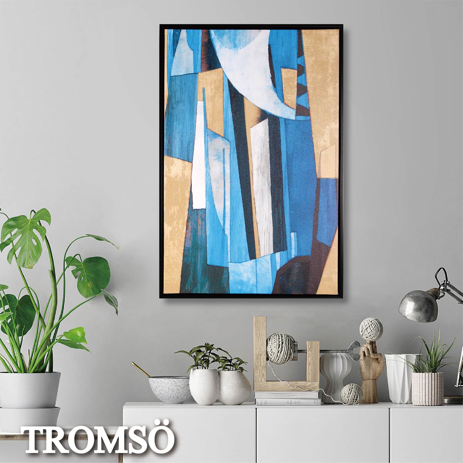 69折 - 北歐時代風尚有框畫-碧瓊城夢WA178