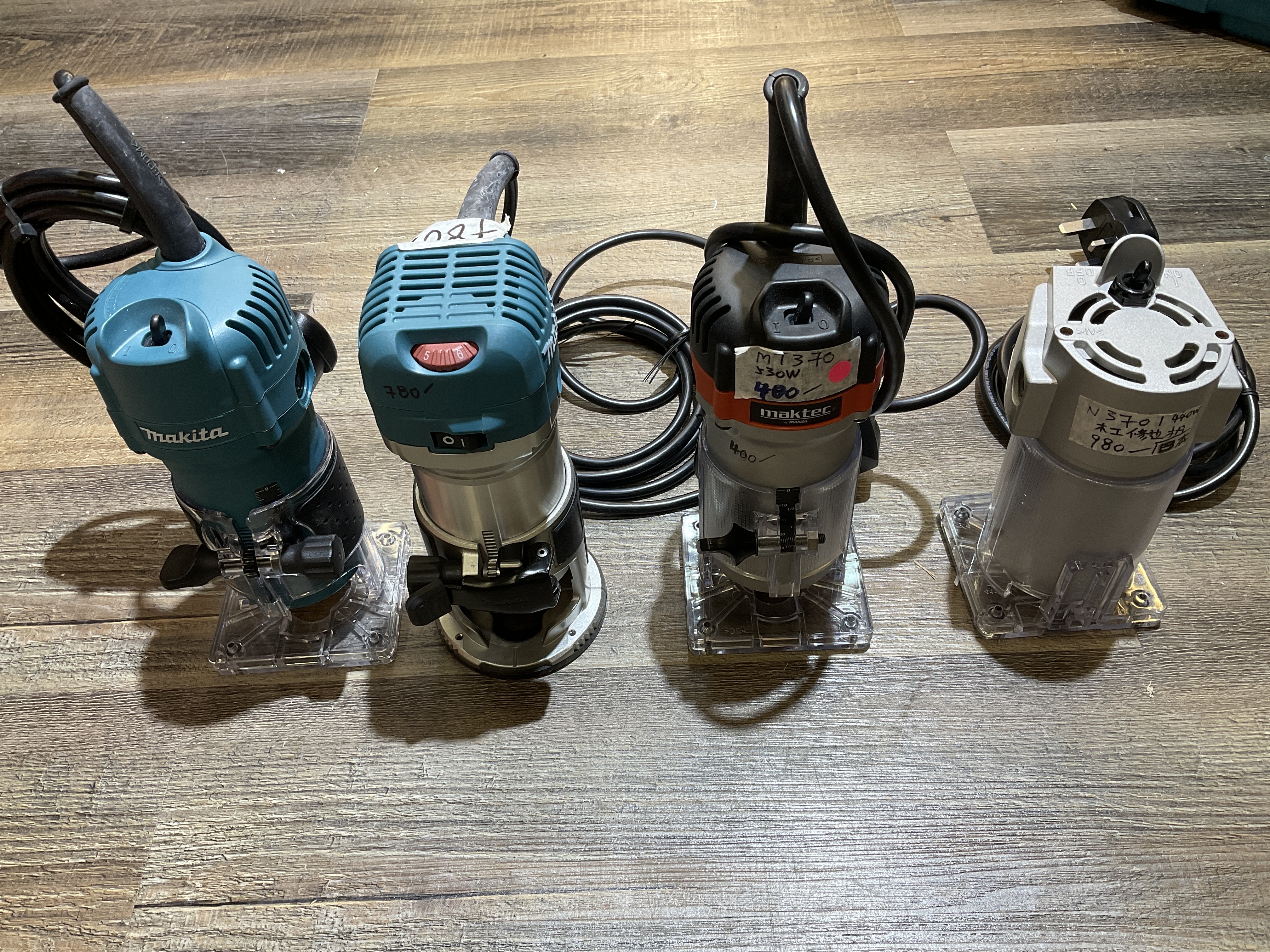 Makita 牧田 220V 修邊機（囉機）3709/RT0700C/MT370/N3701