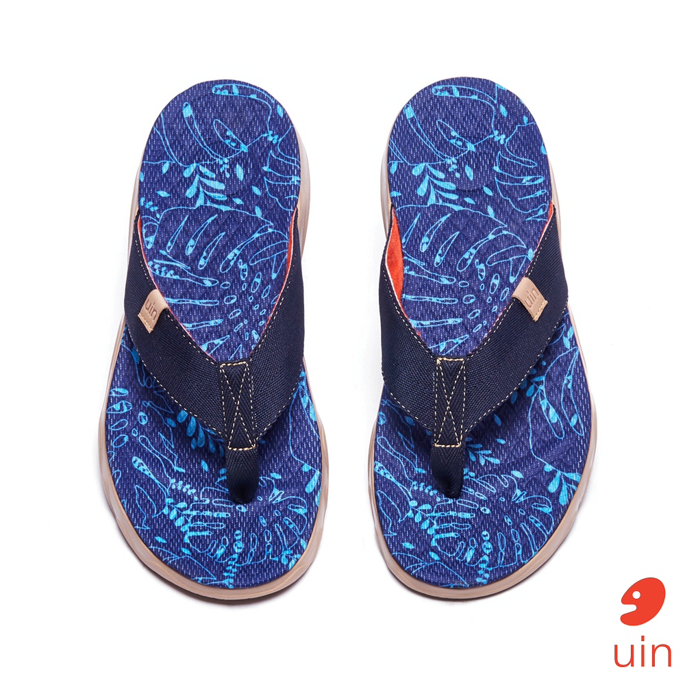 【 Uin 】西班牙原創設計 | 星葉彩繪男休閒拖鞋