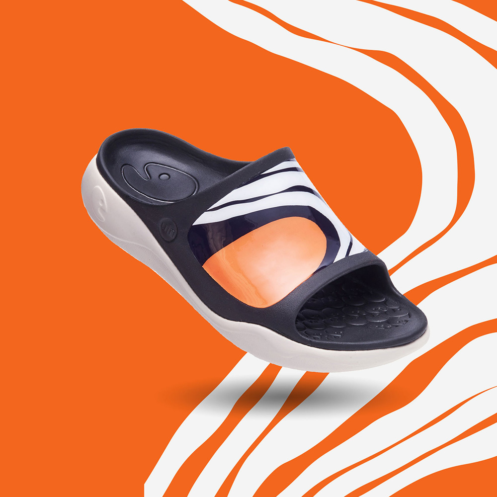 【 Uin 】西班牙原創設計 | 橙光彩繪男休閒拖鞋