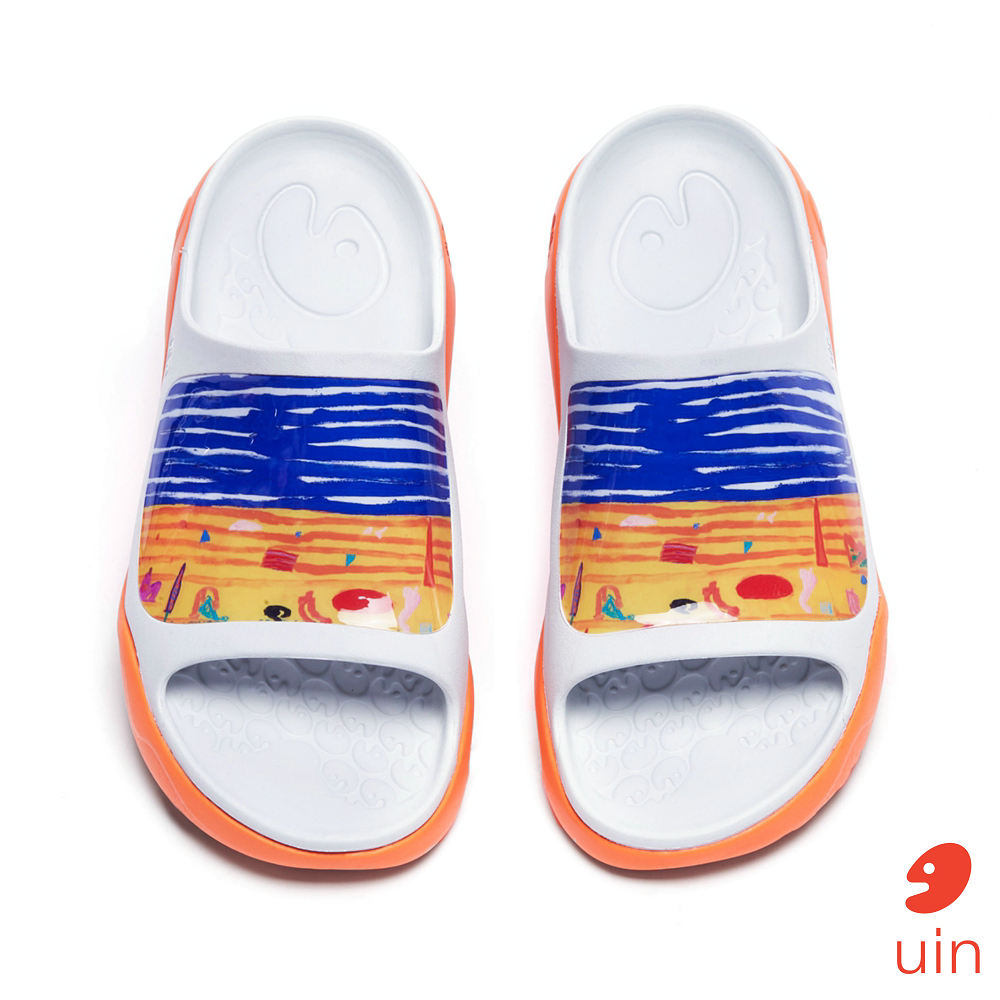 【 Uin 】西班牙原創設計 | 涂海彩繪男休閒拖鞋