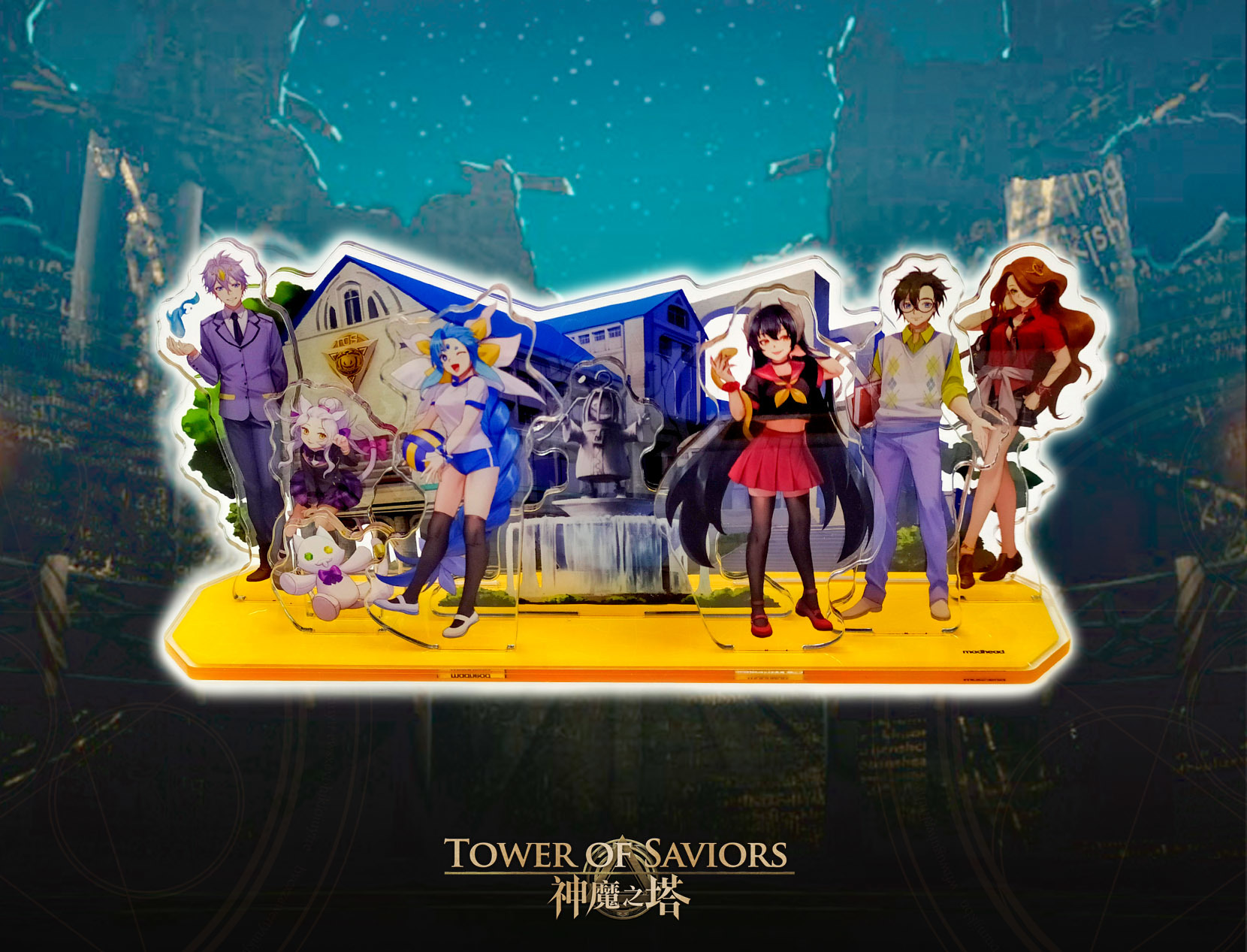 《神魔之塔》限量校園造型壓克力場景組(售完為止)