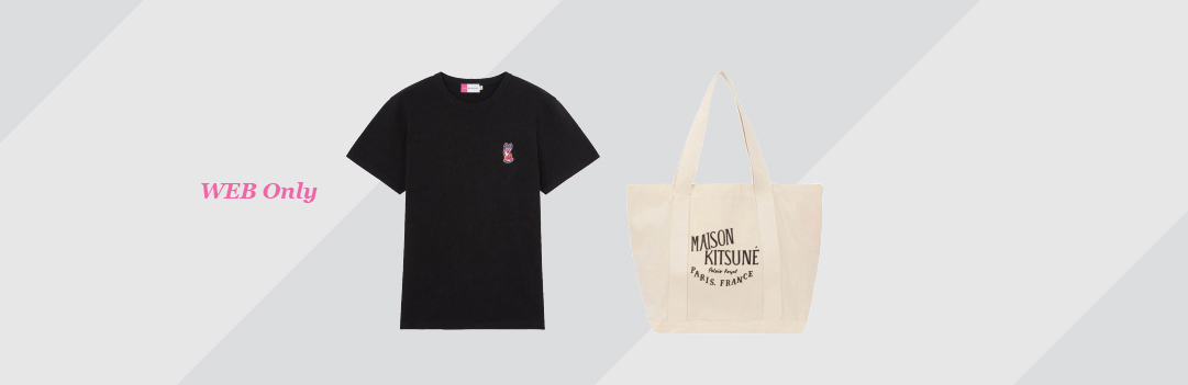 ACIDE Maison Kitsune T-shirt+Palais Royal Tote Bag