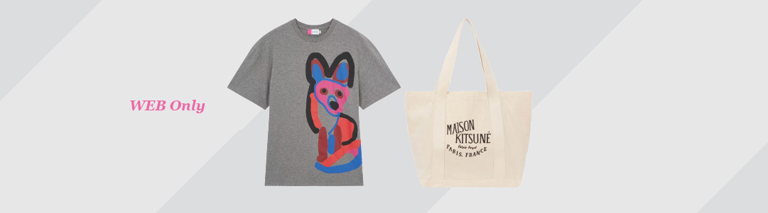 ACIDE Maison Kitsune T-shirt+Palais Rpyal Tote Bag