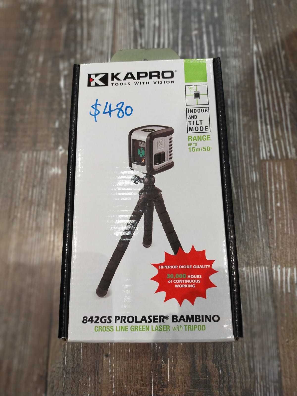 以色列KAPRO   迷你2線平水儀+腳架 #842GS 1V1H