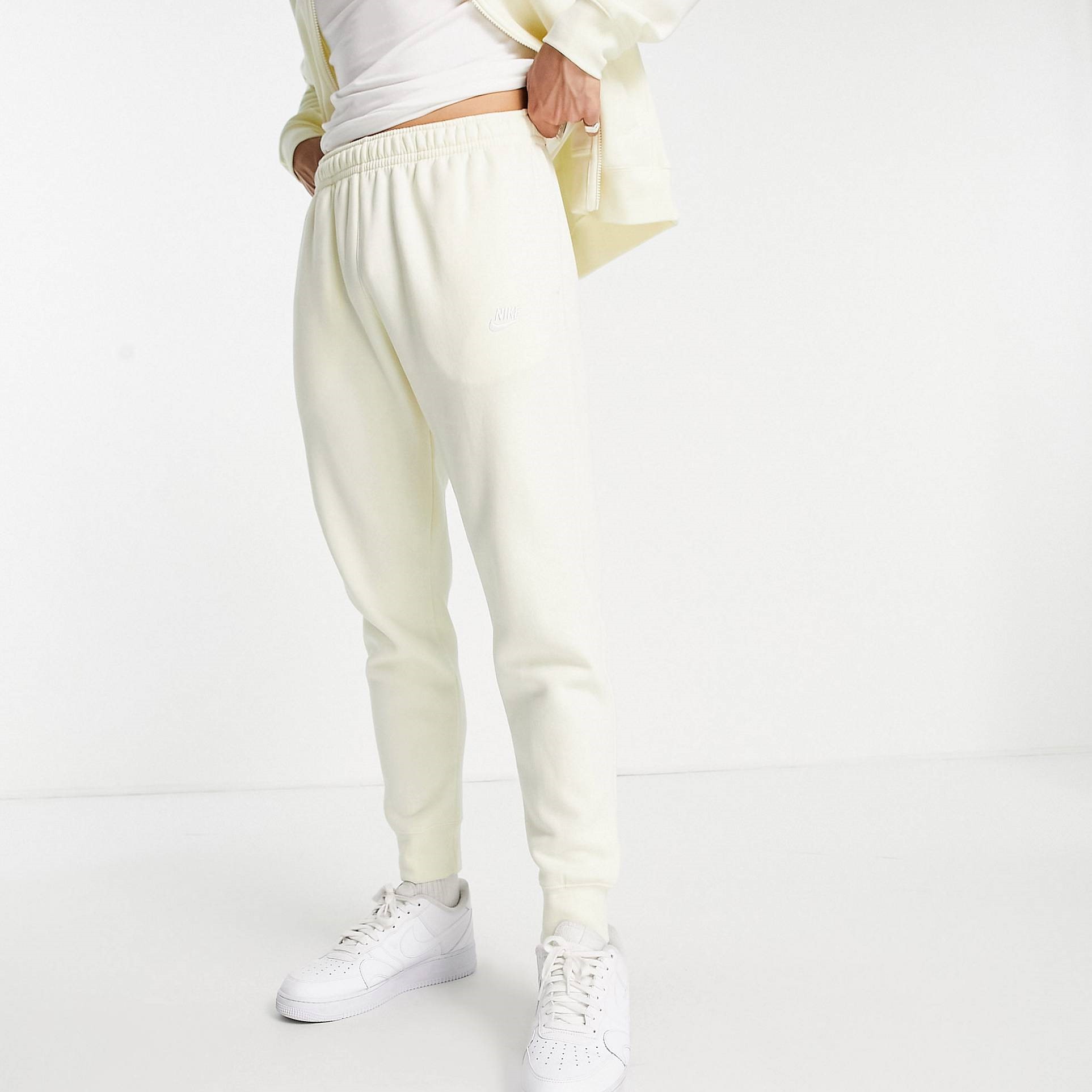 cream color joggers